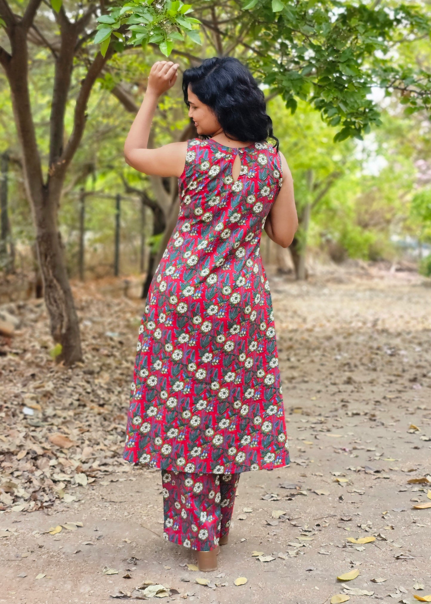 Ruby Vine Green Co-Ord Kurta Set